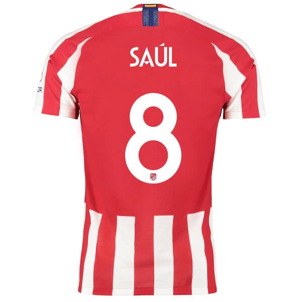 Tailandia Camiseta Atletico Madrid NO.8 Saúl 1ª 2019-2020 Rojo